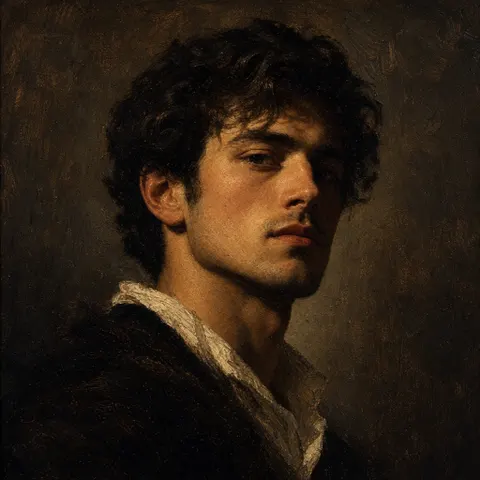 Oil painting AI art style example